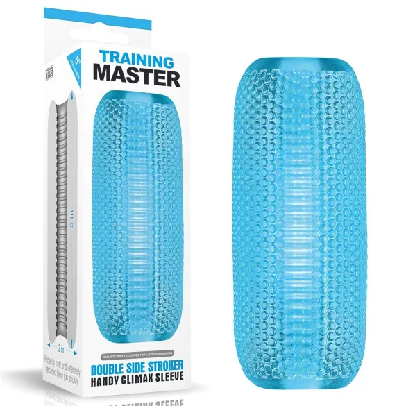 Lovetoy - Masturbator s dvije strane - rebrasti dizajn - plavi