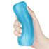 Lovetoy Training Master - Obostrani rebrasti masturbator (plavi)