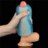 Lovetoy Training Master - Obostrani rebrasti masturbator (plavi)