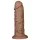 Lovetoy Chubby - realistični dildo s vakuum postoljem - 25 cm - prirodna boja
