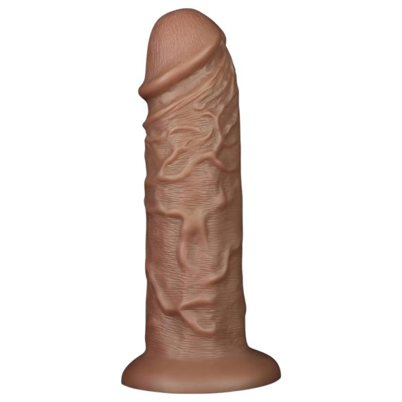 Lovetoy Chubby - Realistični dildo s vakumskim postoljem - 25cm (naturalan)