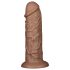 Lovetoy Chubby - Realistični dildo s vakumskim postoljem - 25cm (naturalan)