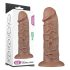 Lovetoy Chubby - Realistični dildo s vakumskim postoljem - 25cm (naturalan)