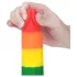 Lovetoy Prider - realistični dildo s testisima - 20 cm - šareni