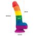 Lovetoy Prider - realistični silikonski dildo - 19cm (duga)