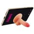 Lovetoy - vijugavi držač za telefon - mini dildo (prirodan)