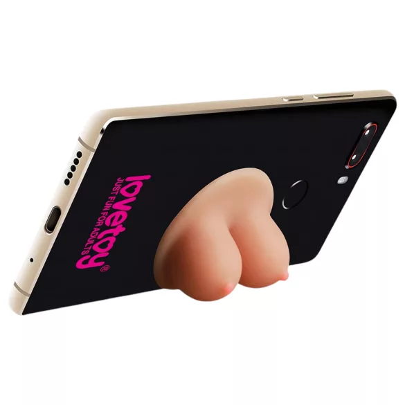 Lovetoy - držač za telefon s vakuumom - grudi oblik - natur