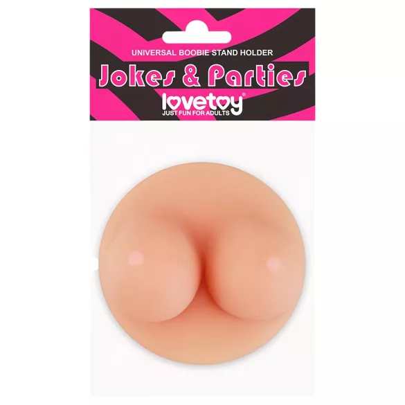 Lovetoy - držač za telefon s vakuumom - grudi oblik - natur
