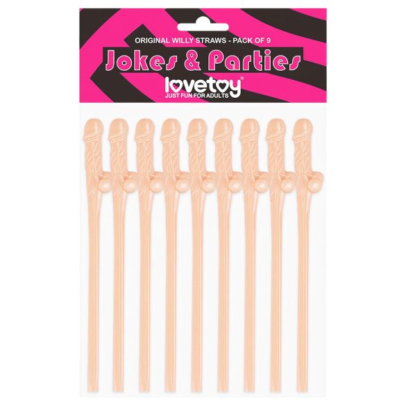Lovetoy - realistična penis slamka (prirodna)
