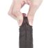 Lovetoy - dildo s dvostrukom kožom - realističan - 18 cm - smeđa