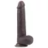 Lovetoy - dvoslojni dildo - realističan osjećaj - 23 cm - smeđa