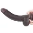 Lovetoy - dvoslojni dildo - realističan osjećaj - 23 cm - smeđa