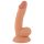 Gospodin Hrabri - realistični dildo s jajima, 18cm (prirodni)