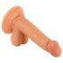 Gospodin Grubi - realistični dildo s testisima, 17cm (natur)
