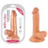 Gospodin Grubi - realistični dildo s testisima, 17cm (natur)