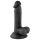 G. Drski - realistični dildo s vakuumskom bazom i testisima - 17cm (crni)