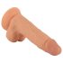 Gospodin Nevaljalac - prirodni dildo s vakuumom, 19 cm