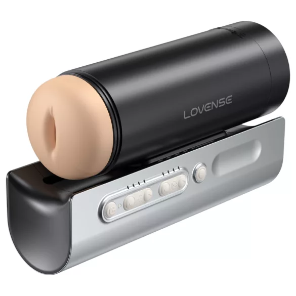 LOVENSE Solace Pro - pametni masturbator s pokretnim klipom (crni)