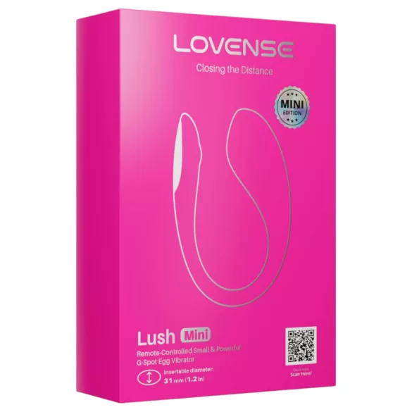 LOVENSE Lush Mini - vibrator jaje na daljinsko upravljanje - roza