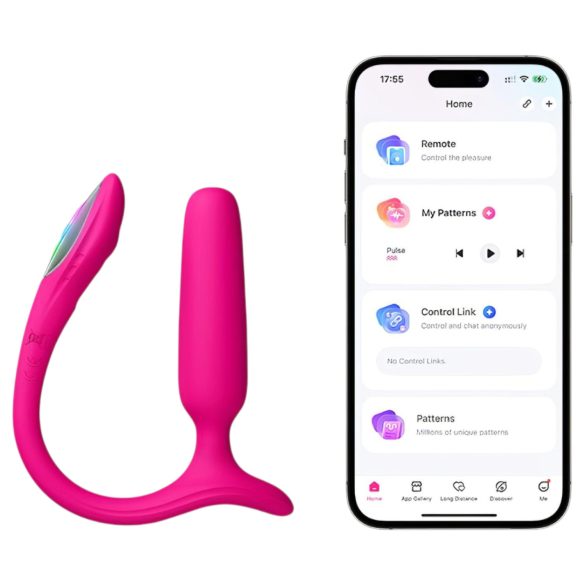 LOVENSE - analni vibrator za pametni telefon - pink