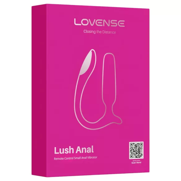 Lovense Lush Anal - analni vibrator s upravljanjem putem aplikacije, s LED svjetlom - ružičasti