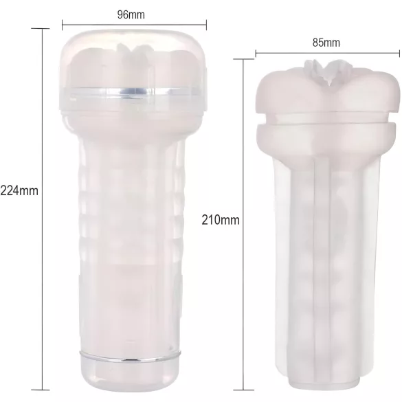 Tracy's Dog Crystal - realistična umjetna vagina masturbator - prozirno