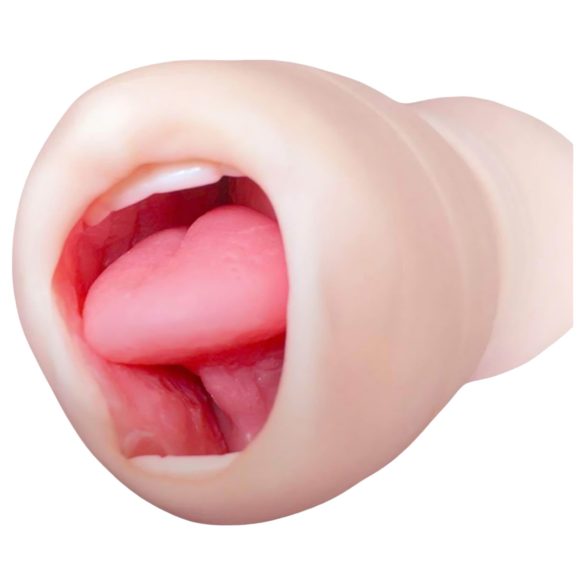 Tracy's Dog Cup - realistično oralno pomagalo s umjetnim zubima (prirodno)