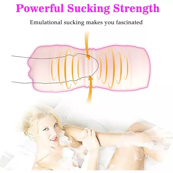 Tracy's Dog Cup - realistični masturbator usta s zubima - natur