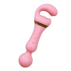   Tracy's Dog Magic Wand - punjivi vibrator za masažu 3u1 (ružičasti)