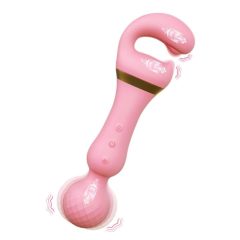  Tracy's Dog Magic Wand - punjivi vibrator za masažu 3u1 (ružičasti)