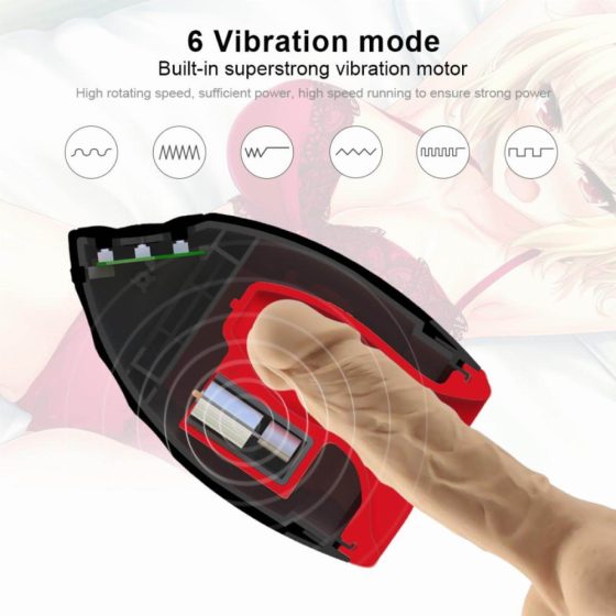 OTOUCH Chiven 2 - vodootporan vibrirajući masturbator na usta na baterije (crni)