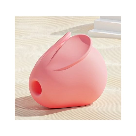 Leopard Rabbit - klitoralni vibrator na baterije, vibracijski usisni (ružičasti)