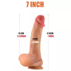 FeelSkin - realistični dildo - prirodna boja - 17,8 cm