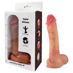   FeelSkin - ultra realistični dildo s testisima - natur (21 cm)