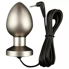   DG-LAB Matte Steel - dvopolni čelični elektro-analni čep (srebrni)