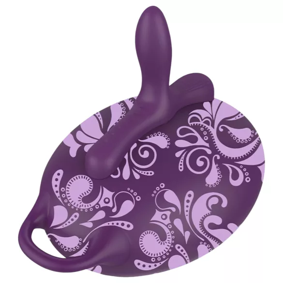 Bouncy Bliss Classic - napuhani jastuk s vibratorom - ljubičasta