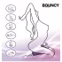 Bouncy Bliss Classic - napuhani jastuk s vibratorom - ljubičasta
