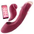 Vibeconnect - vibrator za G-točku i klitoris - 2u1 - silikon - crveni