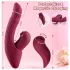 Vibeconnect - vibrator za G-točku i klitoris - 2u1 - silikon - crveni