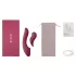 Vibeconnect - vibrator za G-točku i klitoris - 2u1 - silikon - crveni