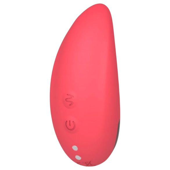 Vibeconnect - punjivi, vodootporni stimulator klitorisa (crveni)