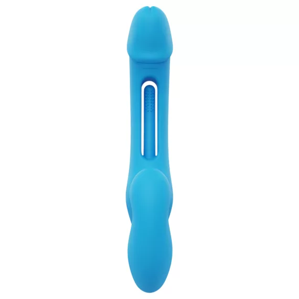 Honey Play Box Harmony Duo - strap-on vibrator s jezikom - plava