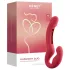 Honey Play Box Harmony Duo - strap-on vibrator s jezikom - crveni