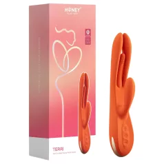   Honey Play Box Terri - aplikacijom upravljani vibrator s ručicom za klitoris (narančasti)