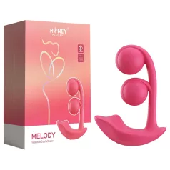Honey Play Box Melody - vibrator s perlama 2u1 - crveni