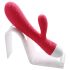 Cotoxo Delfin & beba - akumulatorski vibrator s klitorisnim krakom (crveni)