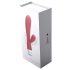 Cotoxo Dolphin & baby - punjivi vibrator s klitoralnim prstenom (crveni)