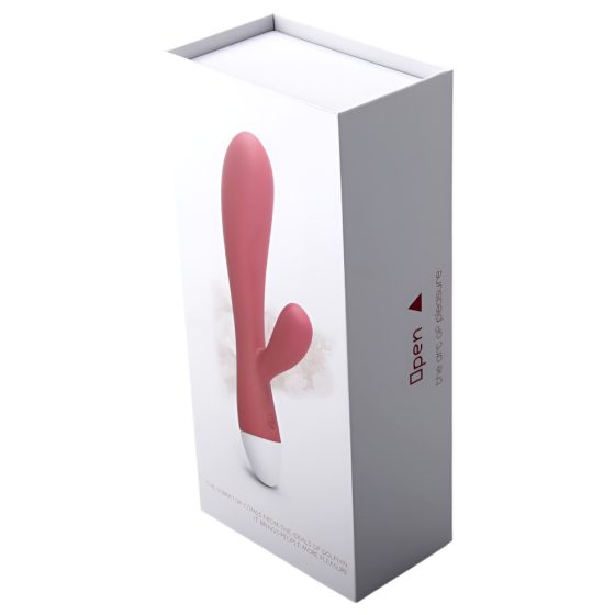 Cotoxo Dolphin & baby - punjivi vibrator za klitoris (crveni)