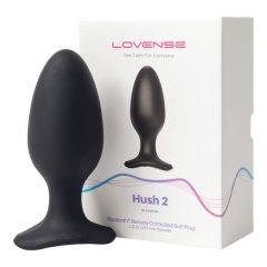   LOVENSE Hush 2 L - punjivi mali analni vibrator (57 mm) - crni