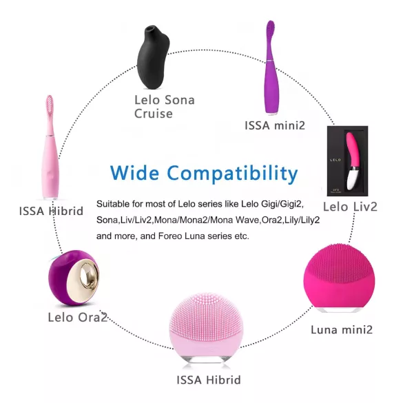 LELO - USB punjač 5V - bijeli punjački kabel